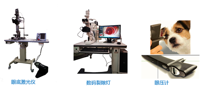 眼底激光仪、数码裂隙灯、眼压计