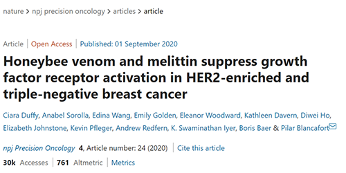 攻克三阴性乳腺癌，蜜蜂毒液竟是关键？